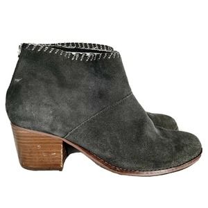 Toms Castlerock Leila Suede Grey Ankle Booties
